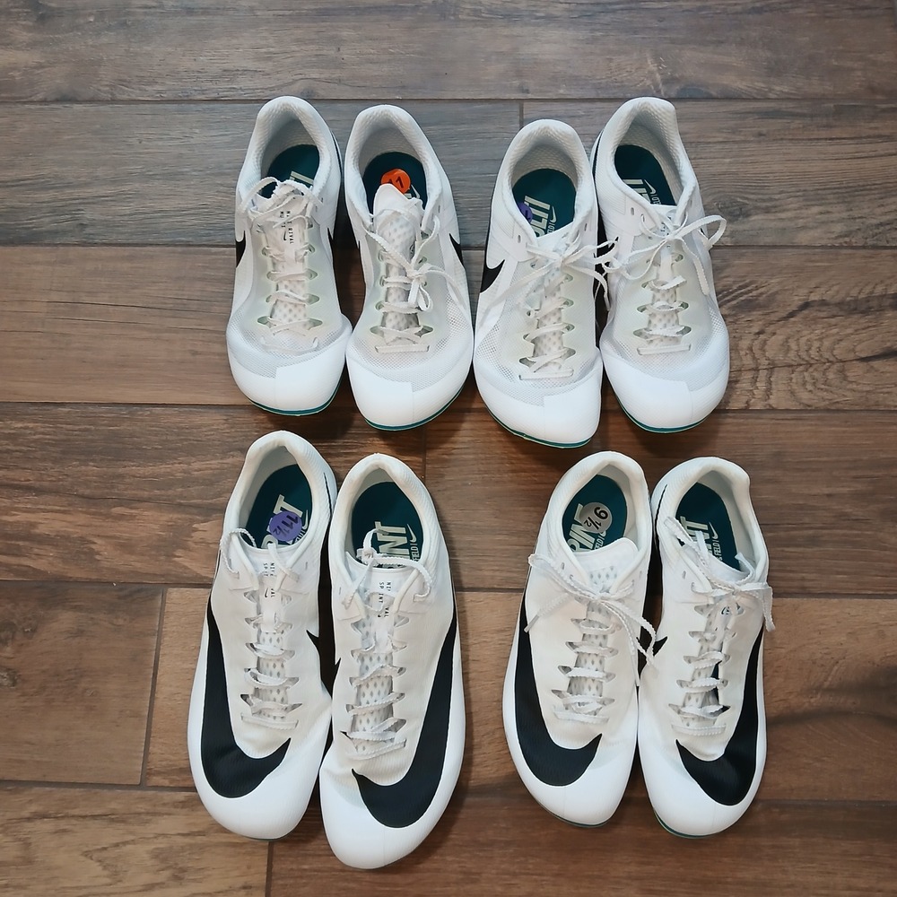 Nike Rival Track Field Shoes Lot (4) Mens White Multi Sprint FZ9664 FZ9663